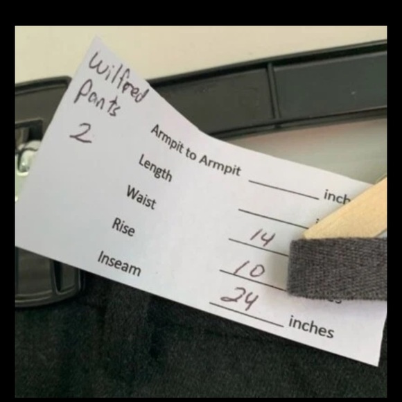 Wilfred Aritzia Womens 2 Charcoal Gray Drawstring Ankle Pants Cropped Minimalist - Picture 2 of 10